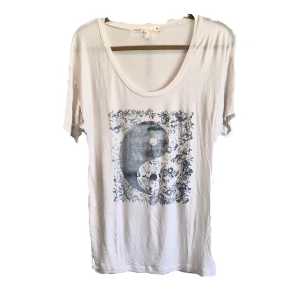 Rhythm White Yin Yang Tee